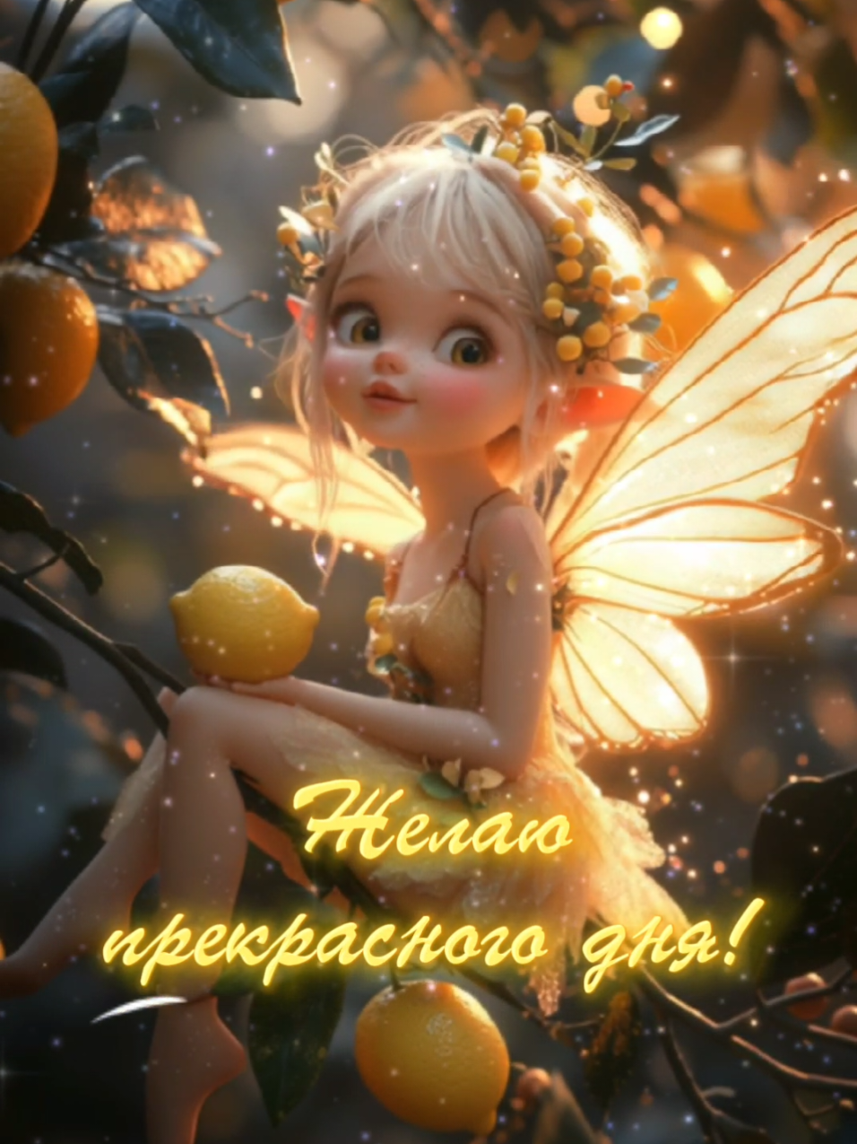 Желаю прекрасного дня! 🍒🍋🍊🍎 #хорошегодня #прекрасногодня #пожелание #фея #магия #волшебство #открытка #открыткамаме #fyp 