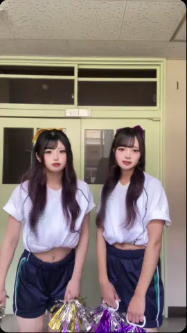 チアガール💛💜#07 #jk #fyp #おすすめ #球技大会