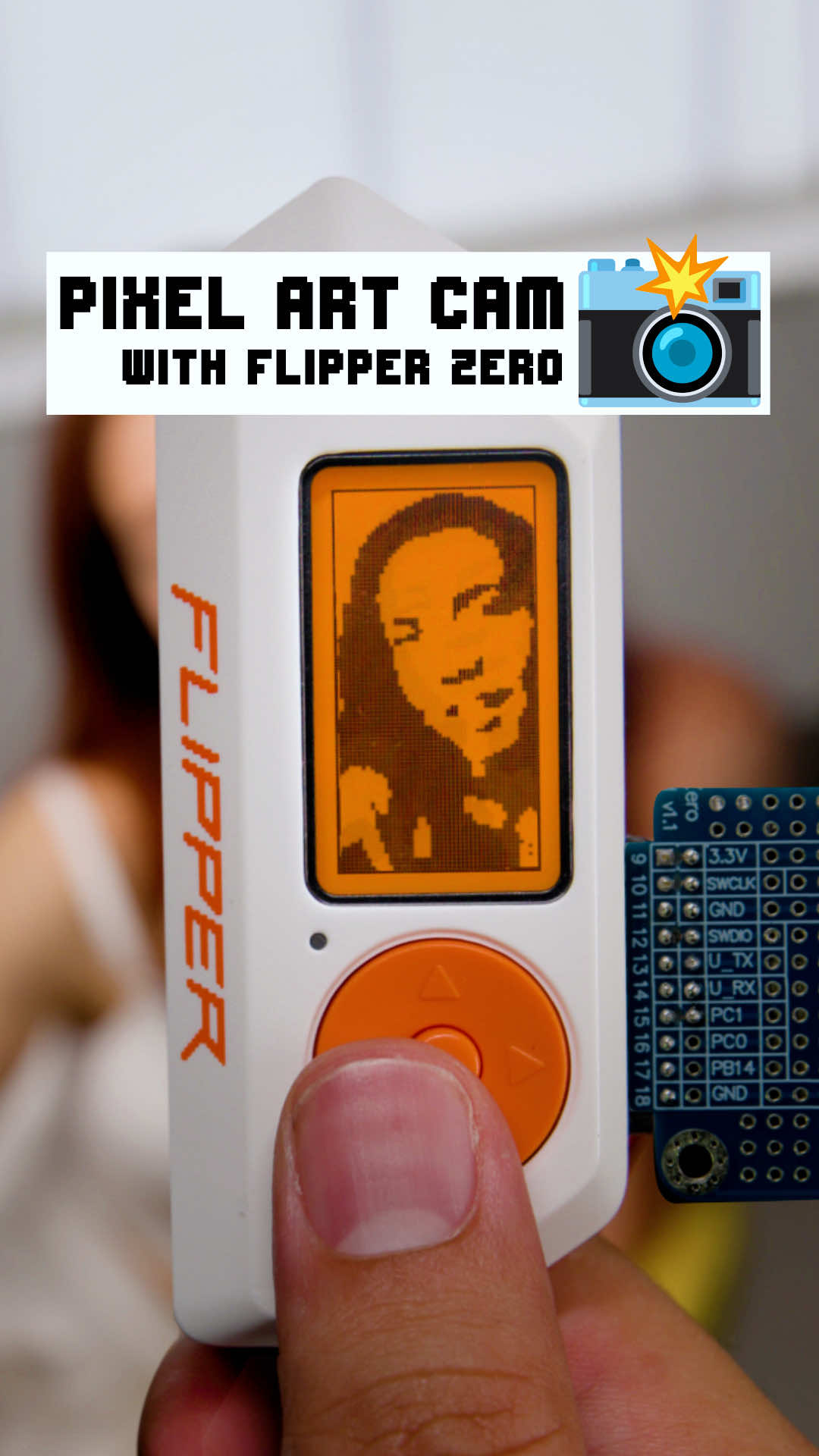 How to make a DIY Pixel Art Cam with Flipper Zero 📸 ESP32 CAM module can make gameboy-styled pixel art images on your Flipper Zero 🐬 #flipperzero #hardware #DIY