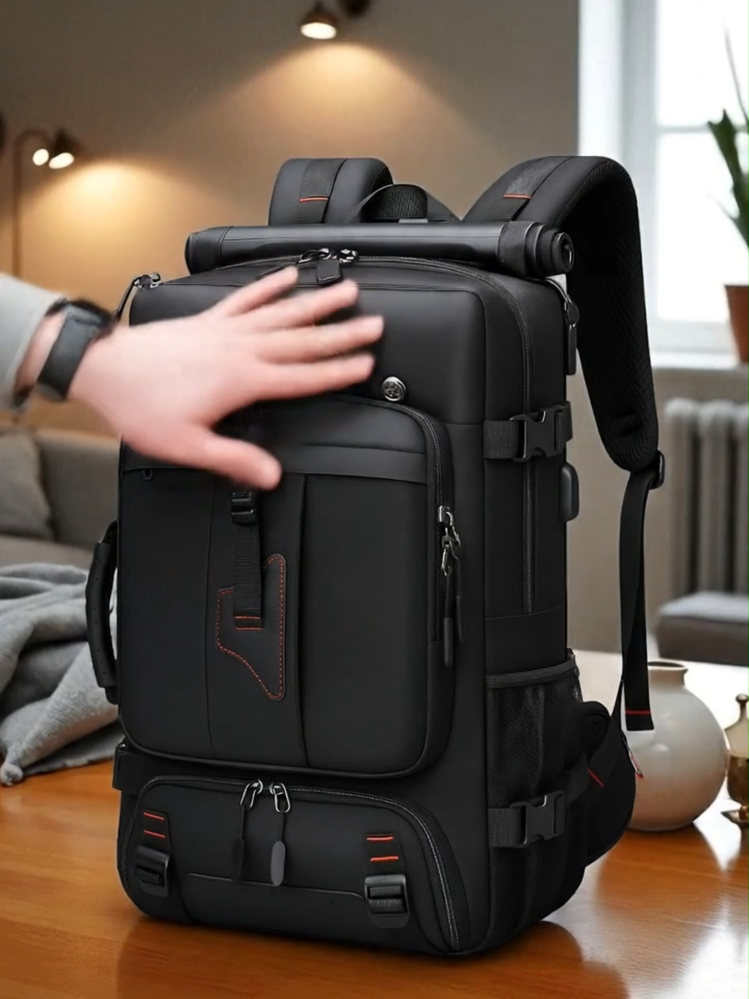 LEXY 3in1 Tas Travel Backpack Pria 70L/60L/35L Waterproof Tas