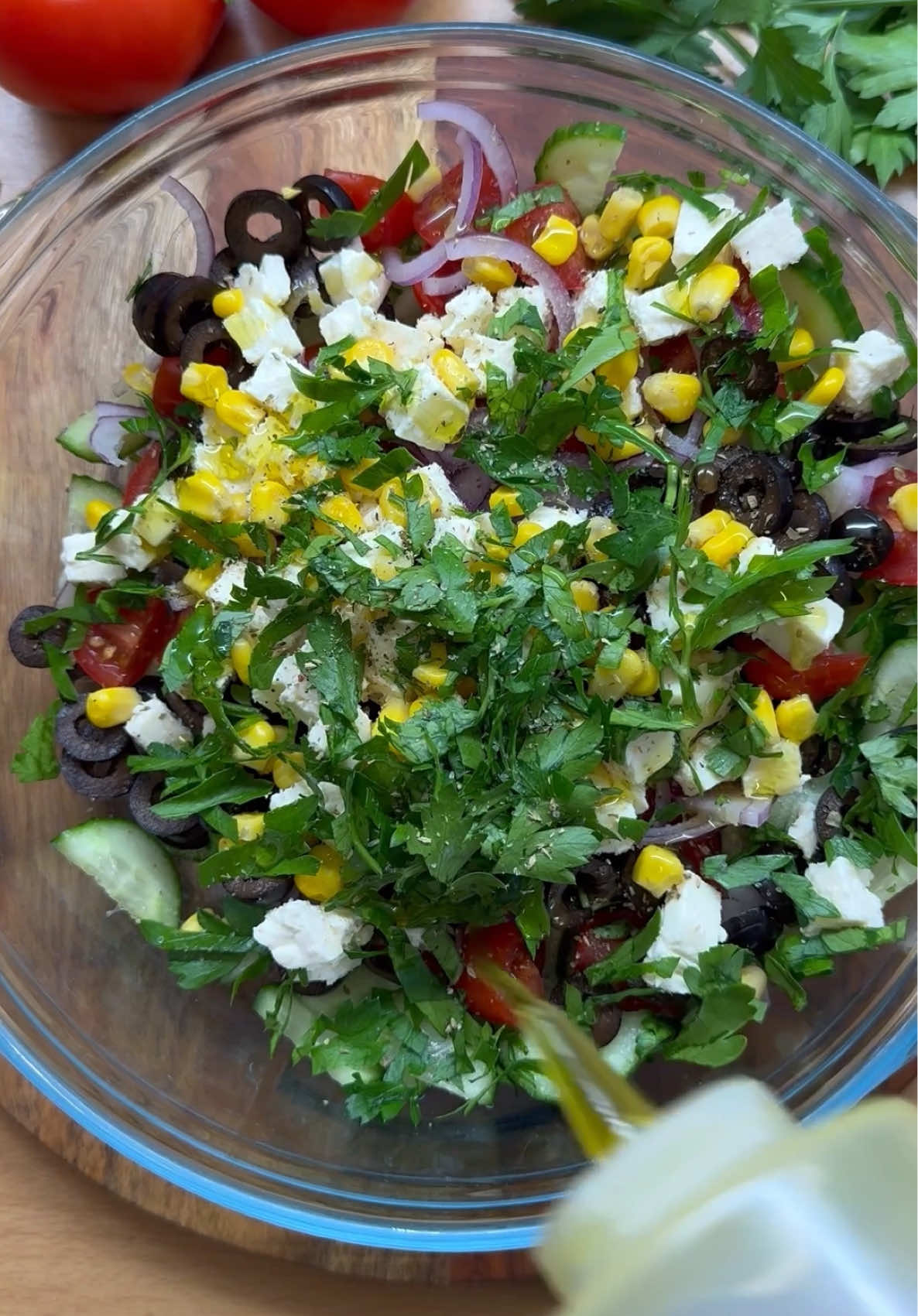 Schneller Salat 🥗😍🔥 -gesund, lecker & einfach 🥰 #EasyRecipe #tagesrezept #asmr #salad #healthylifestyle #schnellerezepte #healthyfood #inspiration #refreshing #summervibes #foryou #goviral 