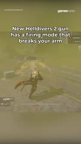 New Helldivers 2 gun has a firing mode that breaks your arm 😂 #helldivers2 #helldivers #ps5 #pcgaming #funnygaming #gamingmemes #GamingOnTikTok #WhatToPlay