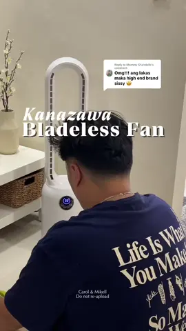 Replying to @Mommy Shandelle finally found a fan that’s affordable, quiet, safe for the kids & pets, and actually matches your home aesthetic😍🌀 #bladelessfan #kanazawa #fan #electricfan #coolingfan           