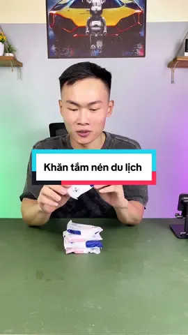 Khăn tắm nén du lịch #hoangrealreview #khantamnendulich #khantamnen #khantamcotton 