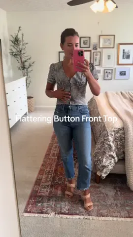 This is one of the most flattering tops I’ve ever owned!  #lookforless #TikTokShopFashion #ootdinspiration #dealsforyoudays #momstyle 