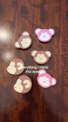 I’ve been house sitting for a week, here’s everything I made!  #DIY #handmade #cute #felt #craft #trinket #twee #quirky #apple #brat #monkey #seal #bagcharm #keychain #sardine #pin #clay #magnet #resin 