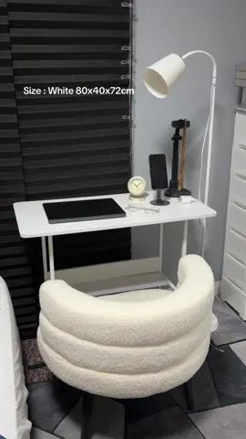 Replying to @yumi 😊😊 Available Here ☝🏻☝🏻 #table #whitetable #estheticwhitetable #studytable #computertable 