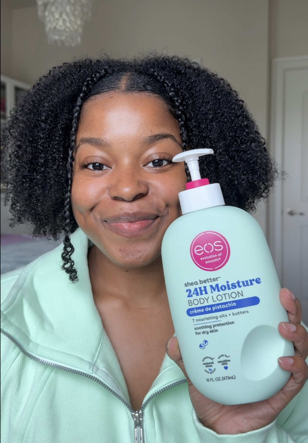 @eos Products come to the front!💚 this new pistachio body lotion is TOO good!  #eos #bodycare #smellgood #pistachiocream #fypシ゚viral 