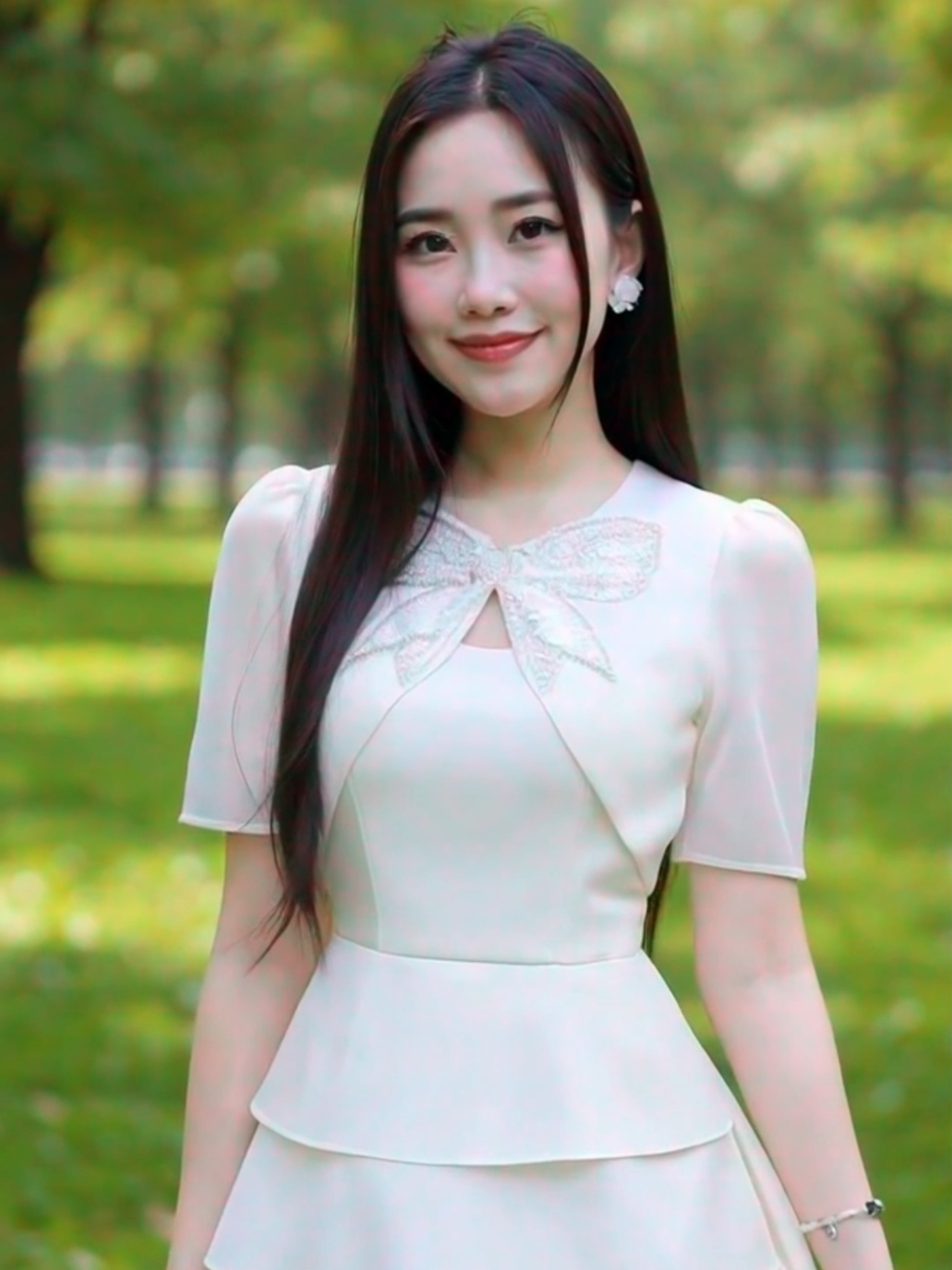 Khi Vẻ Đẹp Thanh Khiết Gặp Gỡ Sự Lấp Lánh Của Nghệ Thuật Thủ Công #kieuoanhboutique #vaythietke #vaydibien #damdutiec #thoitrangnu #vayxinh #xuhuong