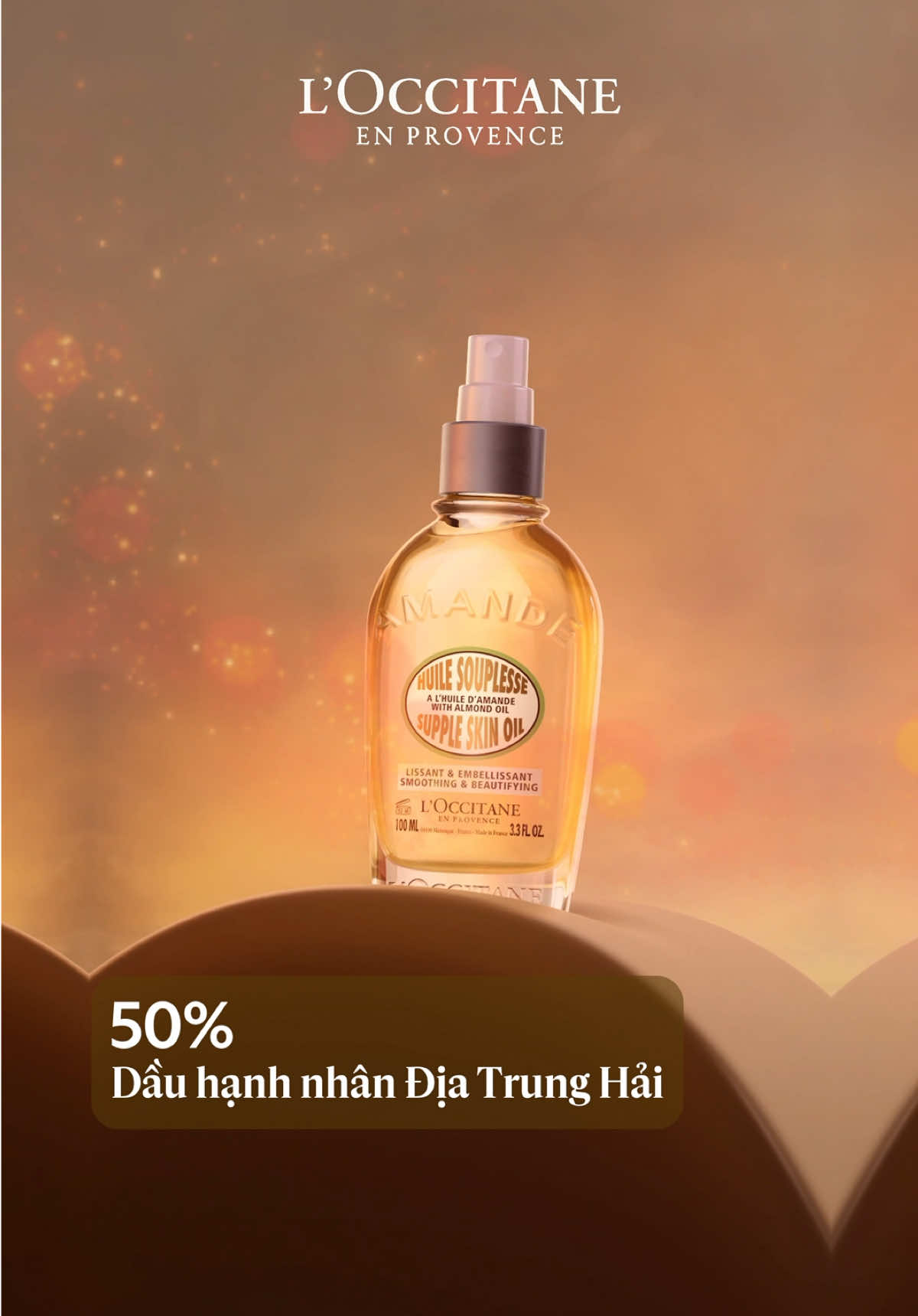 Dầu dưỡng thể hạnh nhân L'Occitane #loccitane #tiktokshop #bodyoil 