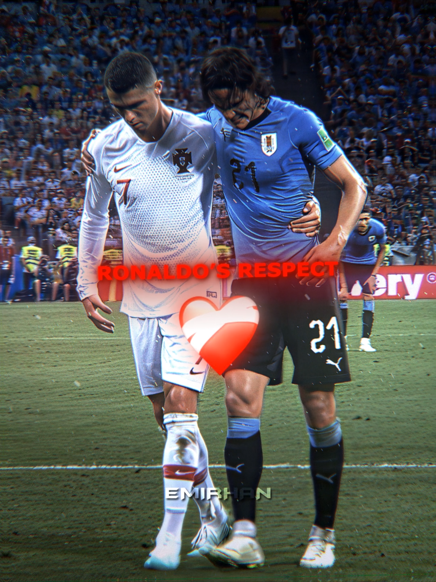 Ronaldo's Respect ❤️‍🩹😍 #cristiano #ronaldo #cr7 #football #portugal #worldcup2018 #respect #coldenheart #fyp #viralvideo #foryou #foryoupage