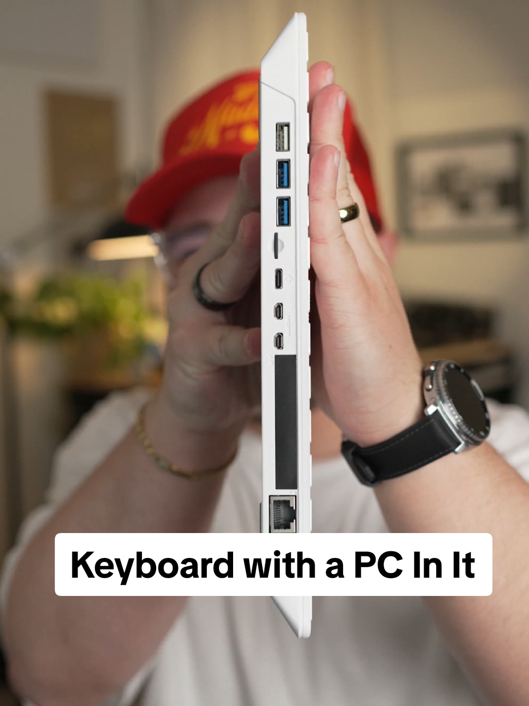 Would you use a keyboard with a PC in it? #techtok #Tech #raspberrypi500 #raspberrypi #imparkerburton #androidguy 