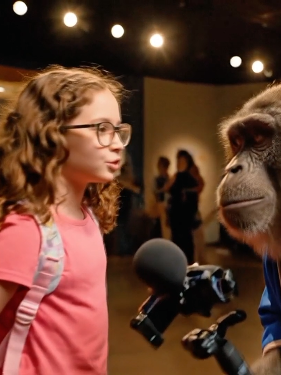 The Vlogger Monkey Visiting the British Museum London, UK. Monkey AI funny vlogs. monkey interviews. #london  #british #britishmuseum  #monkeysoftiktok #aivlog #nature #UK #fyp #foryoupage❤️❤️ #veo3 #aivideos 