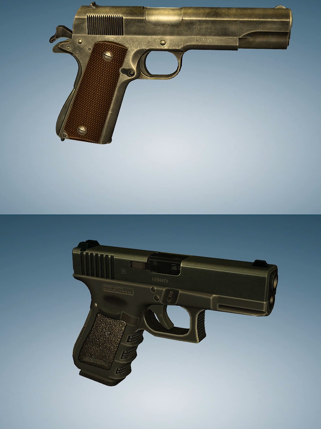 M1911 vs Glock 19 - classic steel vs modern polymer