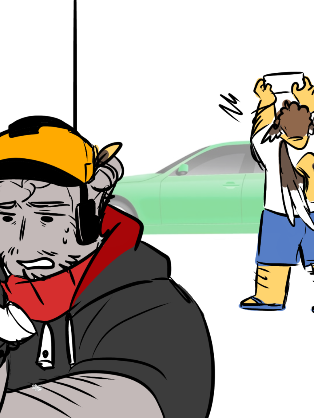 babysitting gone wrong (dont mind the green car..)  .  .  .  .  .  .  .  .  .  .  .  .  .  .  #forsaken #forsakenfanart #forsakenrobloxfanart #forsakentelamon #forsaken1x1x1x1 #forsakenshedletsky #forsakenroblox #forsakenbuilderman 