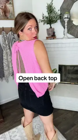 Summer into fall open back top ✨🌞🍁 #openbacktop #top #shirt 