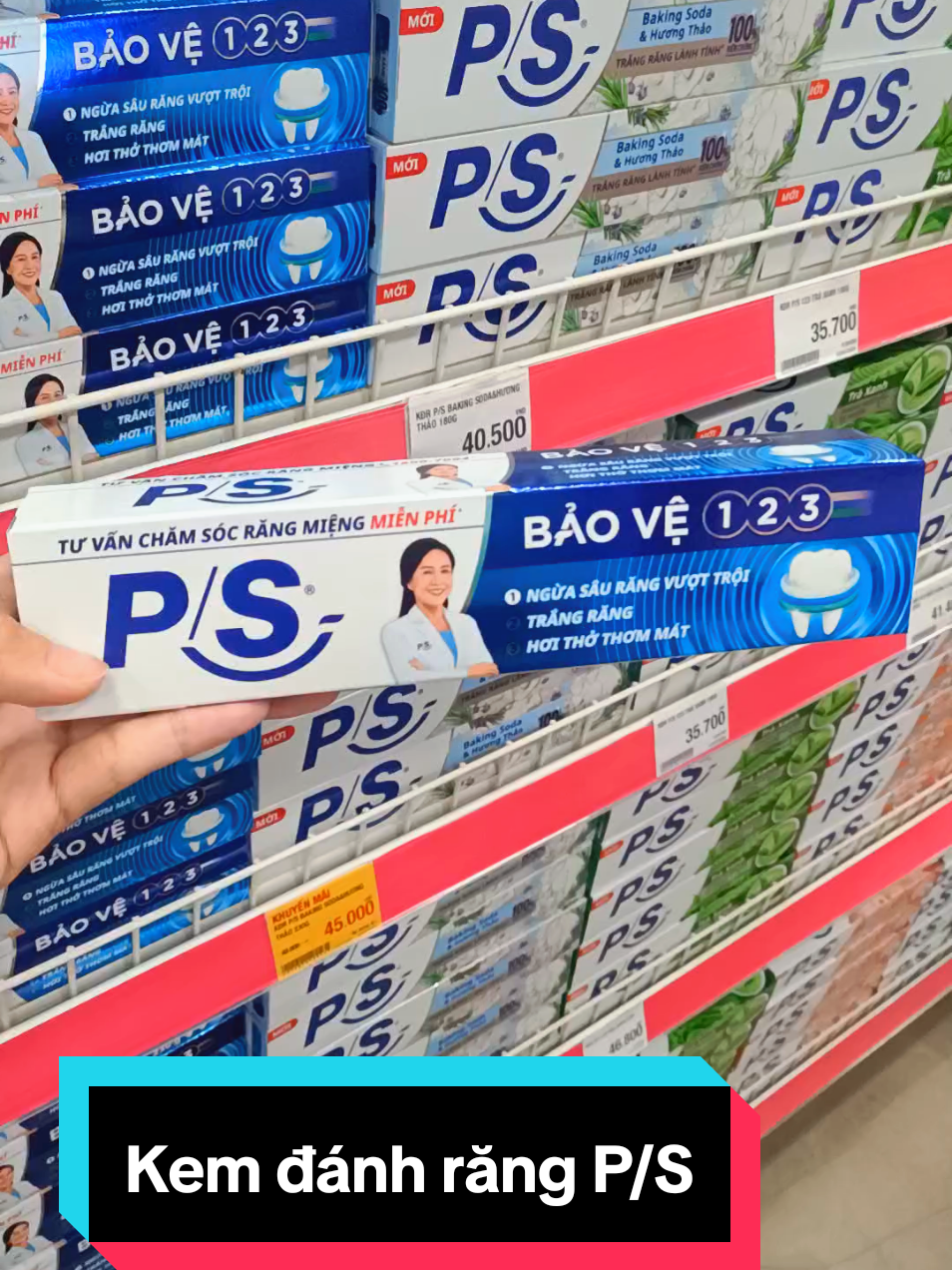 Kem đánh răng P/S . Ngừa sâu răng vượt trội, trắng răng, hơi thở thơm tho.  #kemdanhrang #Ps #xuhuong #ti̇ktok #phunuhienđai 