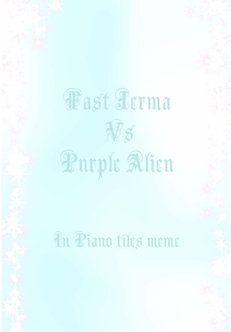 Saw this trend and immediately thought to do this. Credit to @bumblebuck on YouTube for creating the original Fast Jerma VS Purple Alien series.  #jerma #jerma985 #purplealien #fastjerma #jermagreenscreen #pianotilesmeme 