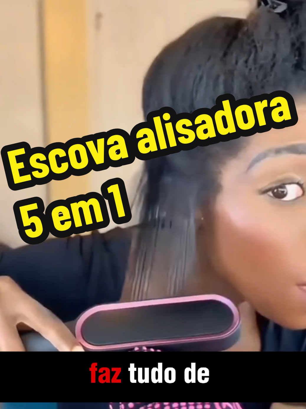 Escova alisadora 5 em 1