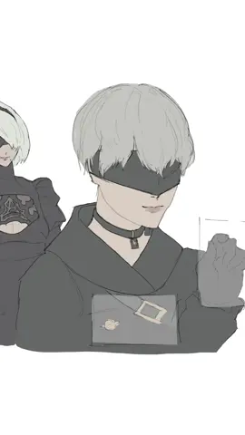 My favourite clankers ❤️ - - #nier #nierautomata #yokotaro #2b #9s #art #fanart #digitart #squareenix #animation #anime 