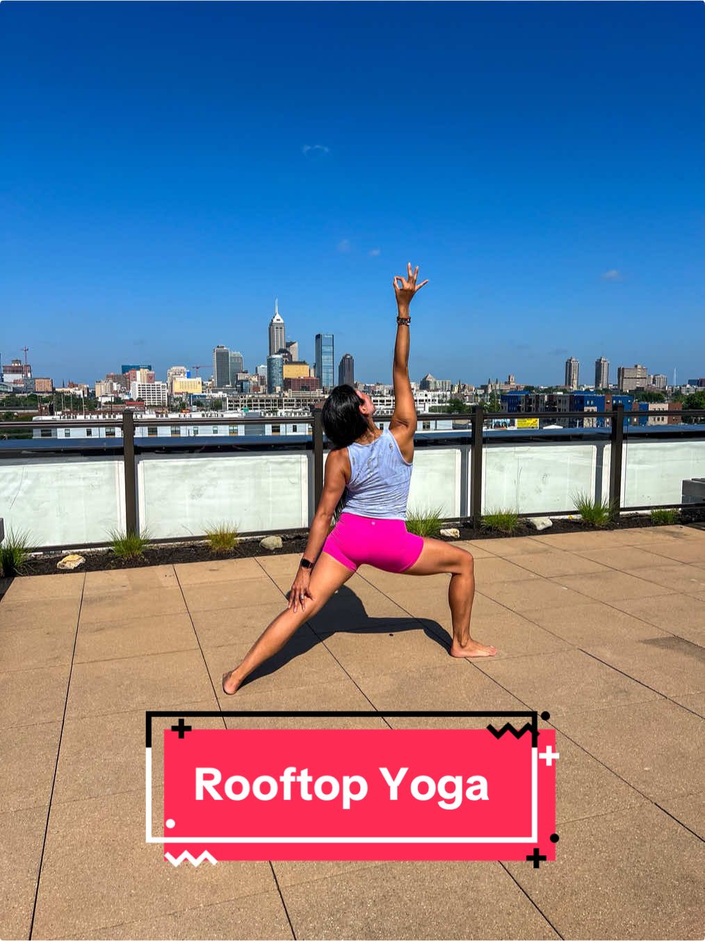 Looking for a cool yoga flow experience in Indianapolis? We host rooftop yoga every other Sunday. It includes a c i d e r or cidermosa after!  #indianapolis #yoga #indyyoga #rooftopyoga 