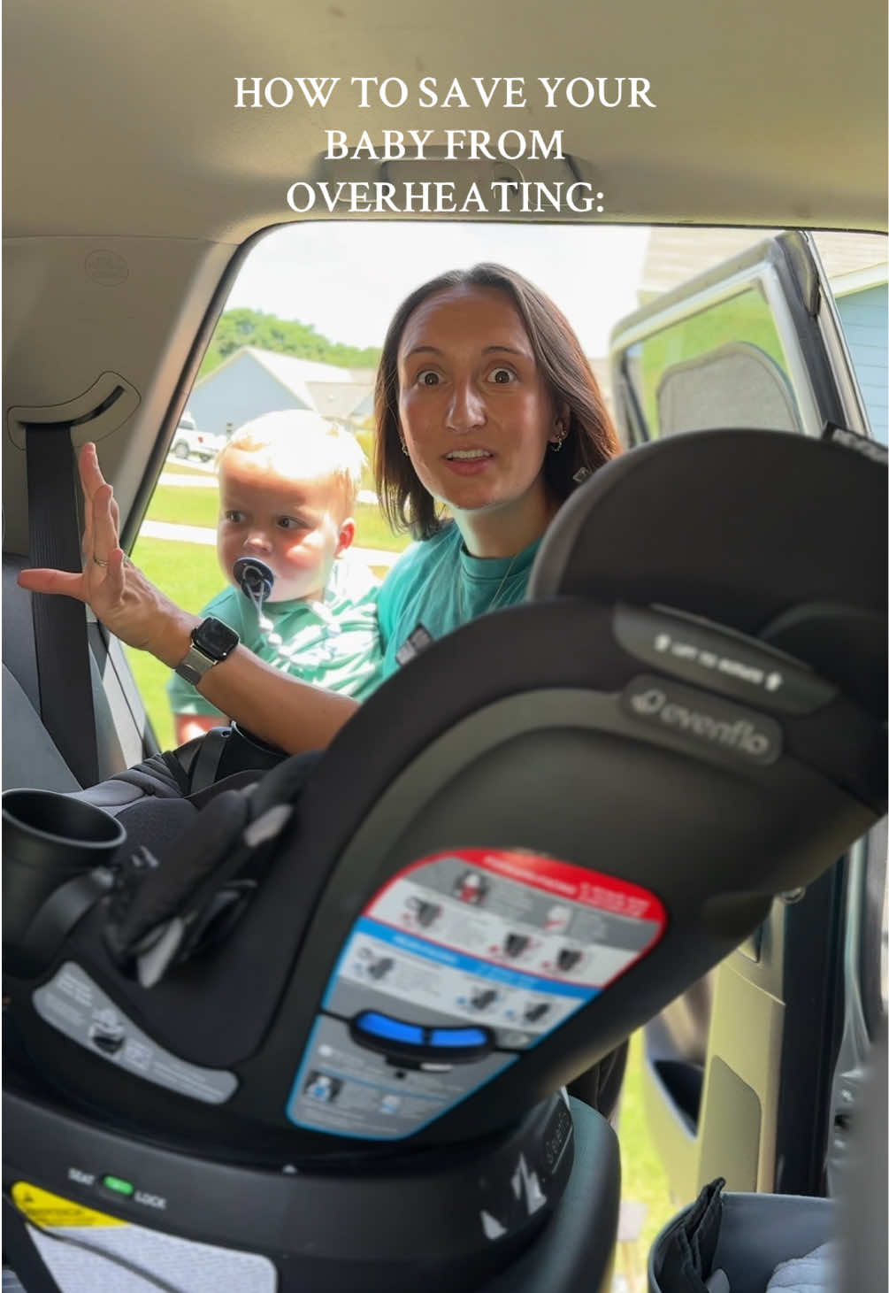 Literally my all time FAVORITE tiktok shop buy is having a HUGE sale!!!!! No more sweaty back & red cheeks in the back seat for babies🥹🥹 #babyfan #carseatfan #overheating #babyfinds #toddlerfinds #carfinds #summerheat 