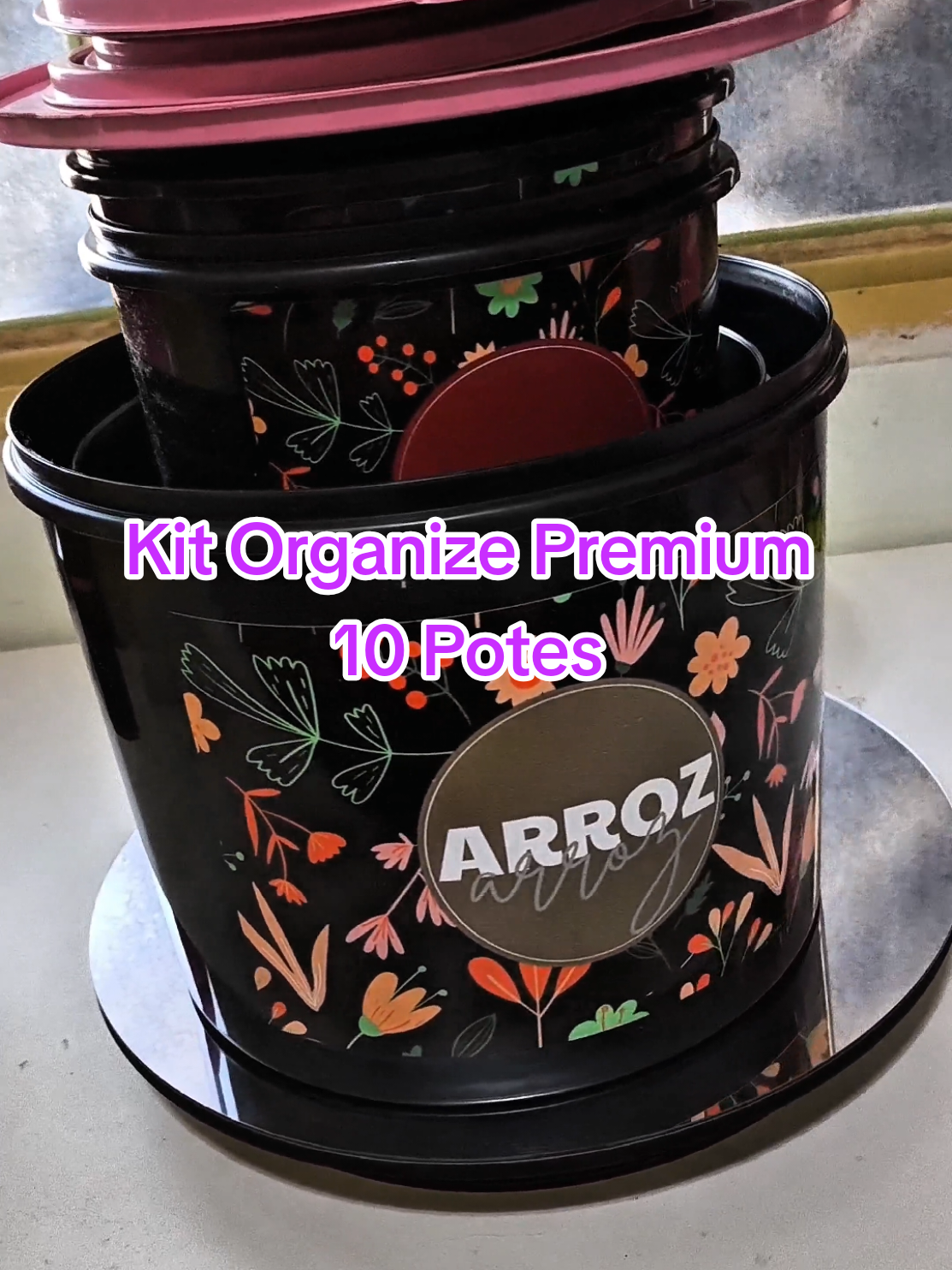 Kit Organize Premium 10 Potes #TikTokShopChegou #TikToshop #dicasdecasa #cozinha #potes 