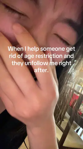 could have been mutuals I guess 😔😔😔 comment if you need help appealing age restriction on TikTok #age #agerestriction #tiktok #help #fyp 