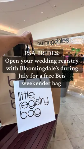 Honeymoon luggage ✔️ Thank you to @Bloomingdales and @BÉIS for the collab of the century! Picking items in store through the app made registry planning so easy #bride #wedding #weddingregistry 