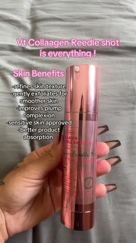 @VT Cosmetics US  is the best , I need all there reedle shots 🙌. Plus my sensitive skin loves it, just make sure you start off slow and build up .  #vtcosmetics #collagen #collagenreedleshot #trendingproducts #skincare #koreanskincare #musttry 
