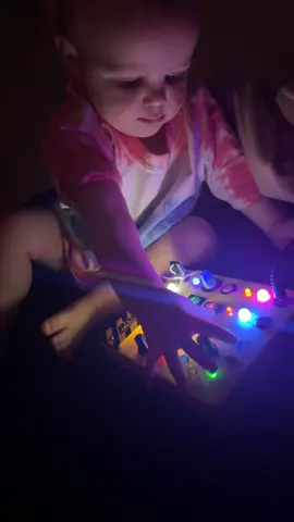 He loves all the switches! #montasorilearning #toddlertoy #lightupswitches #lightitup 
