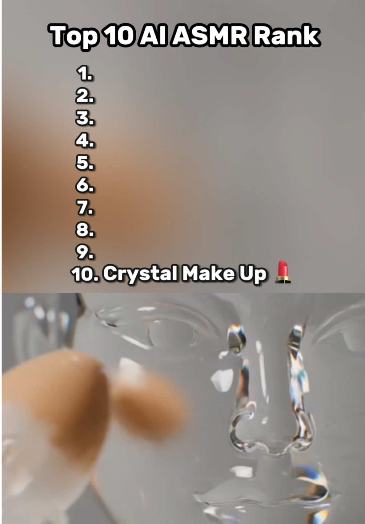 Top 10 AI ASMR Rank  #ai #generations #asmr #rank #viralrankai #usa #reels #veo3 #aiasmr #fypシ 