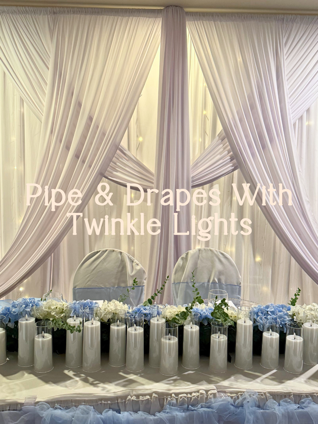Tip: If you need to cover the walls of a venue, we need measurements, length, width and height and also some photos, our measuring service is always available, contact us for a quote * ##partypowers #LuxuryEventsLA #eventrentals #drapes #decor #foryou #foryoupagee #wedding #xuhuongtiktok #twinklelights #white 1101