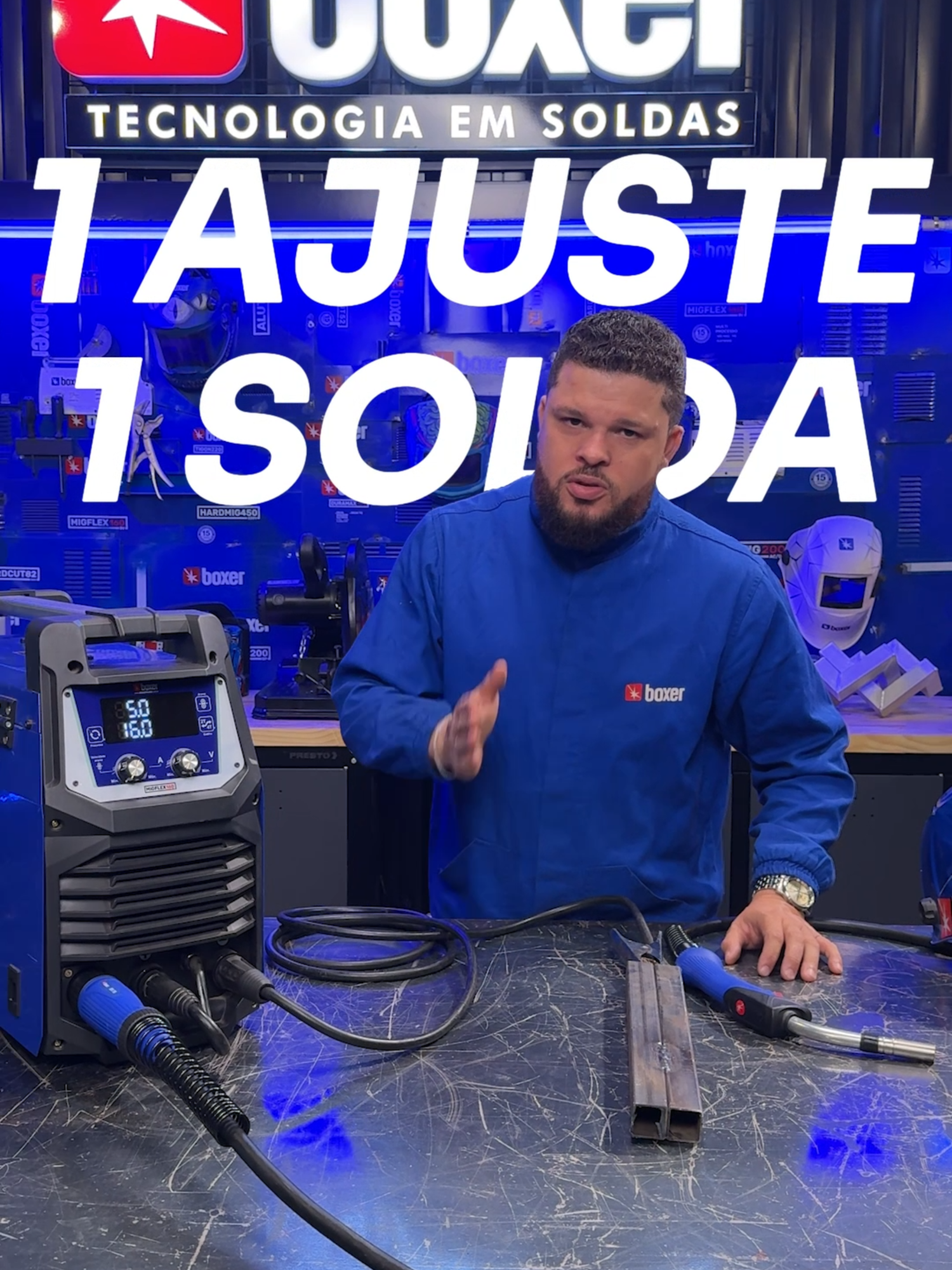 Soldando com a MIGFLEX160 da Boxer no modo MIG COM GÁS! 💥 #welding #weld #soldador #solda #maquinadesolda #boxersoldas #weldernation #weldmachine #weldinglife #industrialwelding #welderslife #soldaindustrial #migmag #migmagwelding #mag #mig #migmagwelding #migflex160