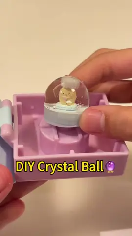 DIY Mini Crystal Ball 🔮✨ So satisfying to make! Who else loves tiny crafts?#DIY #toys #diyproject 