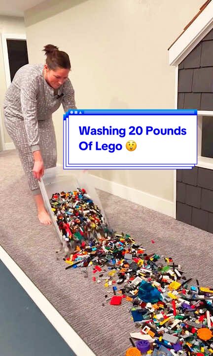 How I keep our Lego clean! 🧼 @mckinzimcclelland #legocollector #legobricks #nintendo #legocollection #stories 