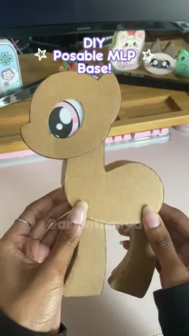 DIY Posable MLP Base! 🐴🍰💞 (Full tutorial on my YouTube Channel <3) #mlp #mlpfandom #mlpcustom #mylittlepony #dollcustom #craftideas #cardboardcrafts #DIY 