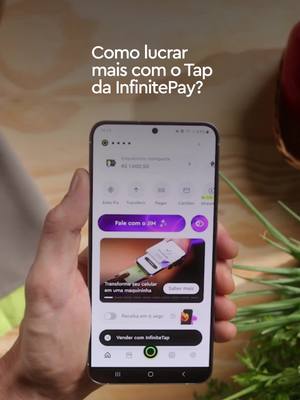 Transforme seu celular em maquininha! Disponível a partir do Iphone XR+