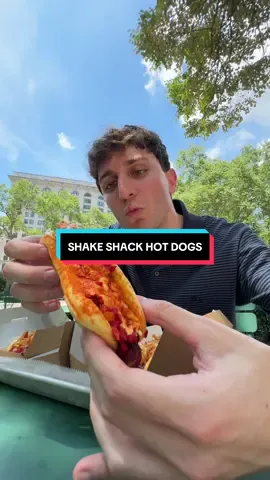 #ShakeShackPartner Watch me fight off a bird over the new @SHAKE SHACK limited-time hot dogs on my lunch break. Try any 2 dogs for $8 now through August 11! #dogdays 