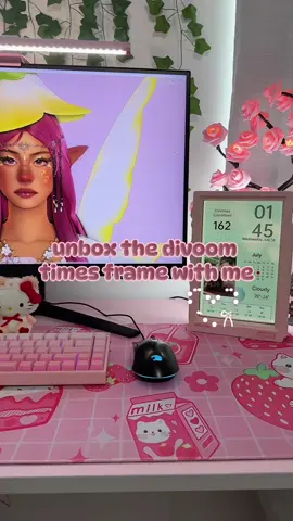 click the link to get your times frame today! 🔗💗 #divoom #divoomtimesframe #gaming #GamingSetup #pink #unboxing #sims4 #simstok @Divoom 