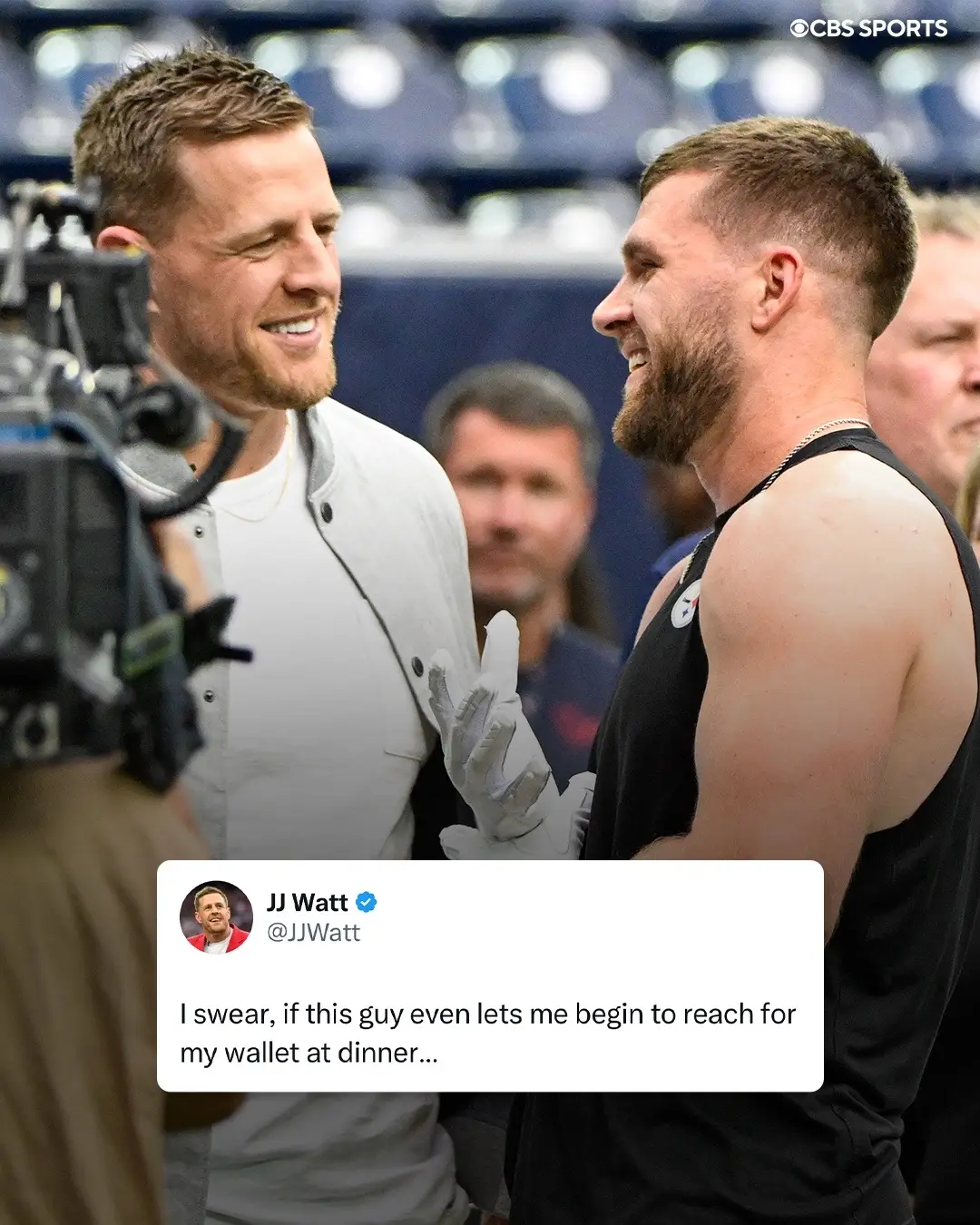 Next one’s on TJ 😅 #nfl #steelers #tjwatt #jjwatt