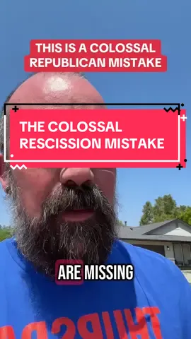 The rescission bill in Congress is an absolutely colossal mistake by Republicans. But they’ll make it anyway, and we will hold them accountable for the inevitable government shutdown that ensues. #project2025 #maga #trump #budget 