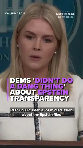 White House Press Secretary Karoline Leavitt slammed Democrats and the media for performatively focusing on the Epstein files, ignoring all the other work President Donald Trump has accomplished. Read more by clicking the link in the bio. #epstein #doanldtrump #karolineleavitt #whitehousepressbriefing #news #politics