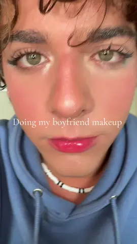 He let me do his makeup #bf #makeup #boysmakeup #glam #fullbeat #vacation #boyfriend #fyp #fypシ゚viral 