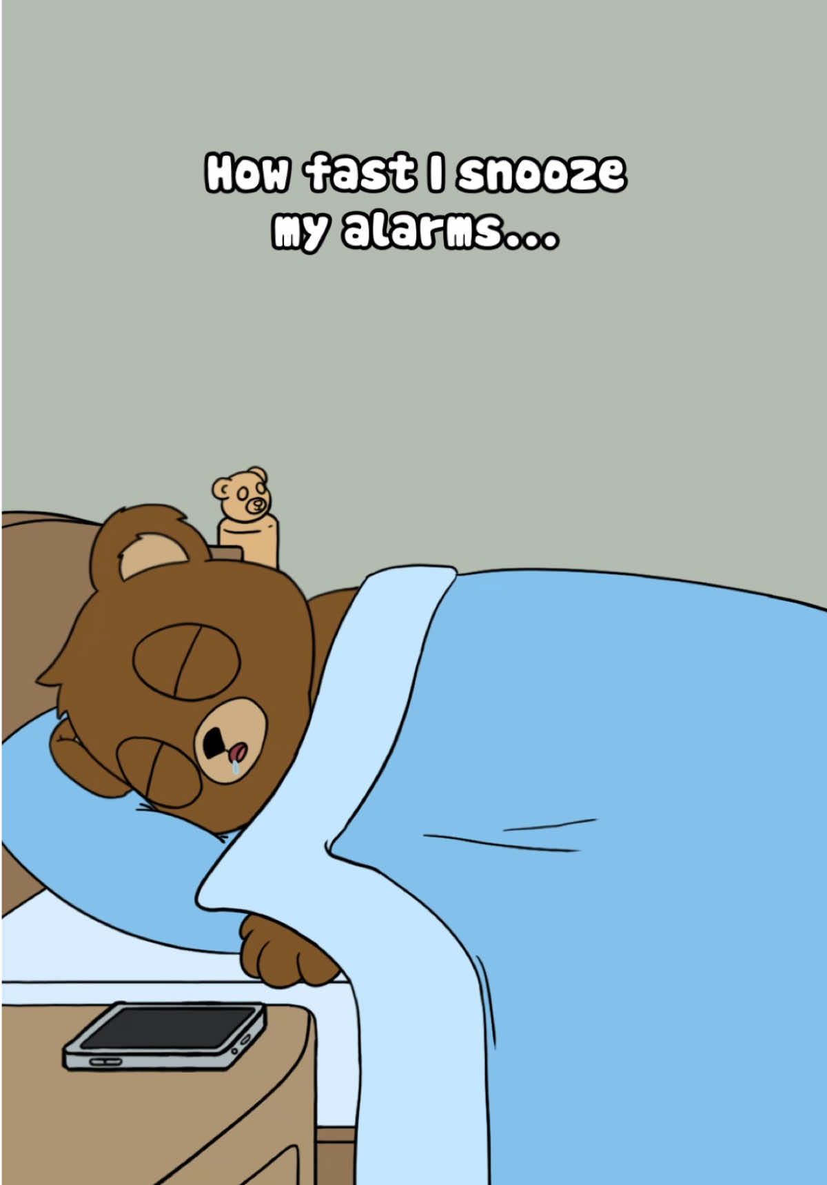 Forever a victim to the snooze button 😖 Tag someone in the comments who wakes you up every morning with their alarms!!!  🍯 Follow @cubhubx for more adorable animations  🐻 Animations by @Umi Labs  #funny #funnyanimals #relatable #sleep #sleepy #snooze #funnytiktok #humor #morningroutine #morningroutine #morningvibes #tired #animation #viral #fyp #relationships #relationshipproblems #couples #couplehumor 