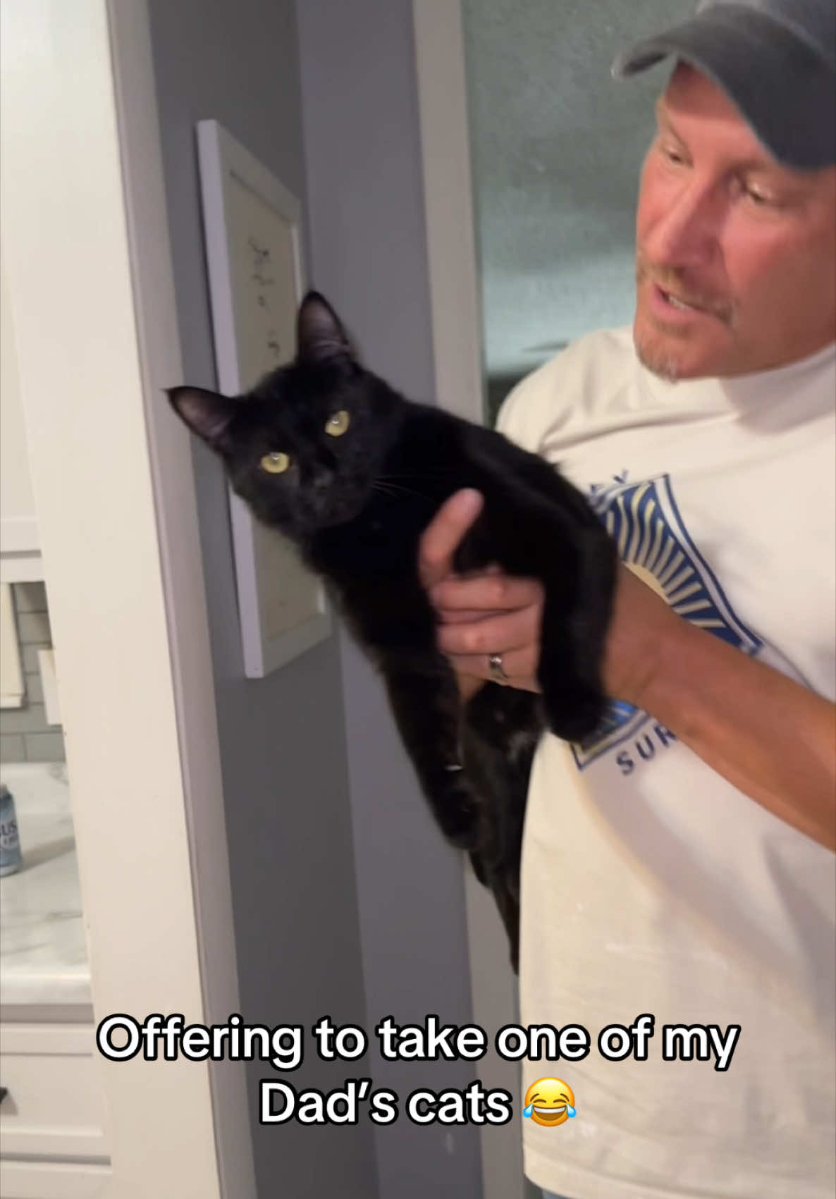 Offering to take one of my Dad’s cats. #dad #cat #comedy #funny #reaction #family #drama #dadlife #dadsbelike #dadjokes #dadsoftiktok #foryou #fyp #trend #trending #this #original 