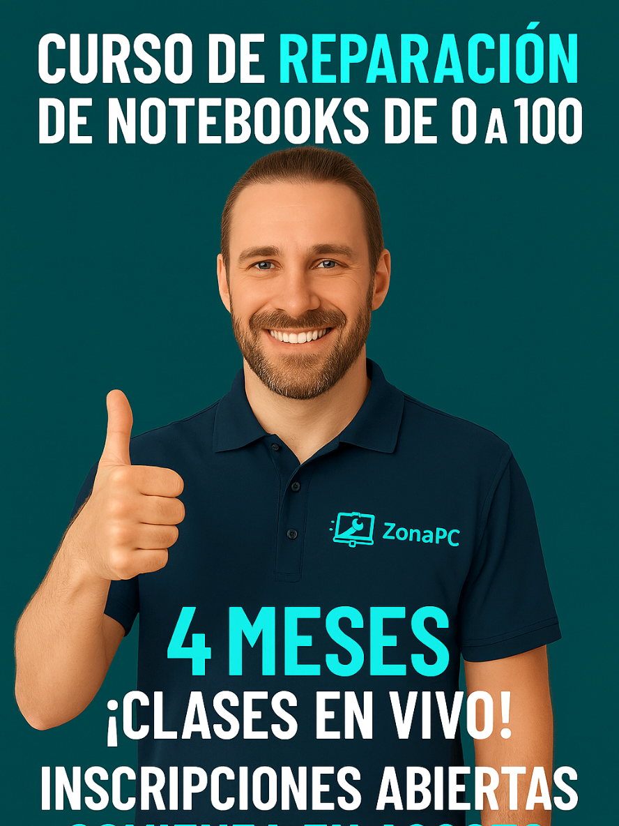 Curso de reparación de Notebooks de 0 a 100. ¡Inscripciones abiertas! info en nuestra web: https://www.zonapc.com.ar #curso #reparacion #motherboard #electronica #laptop #repair #course 