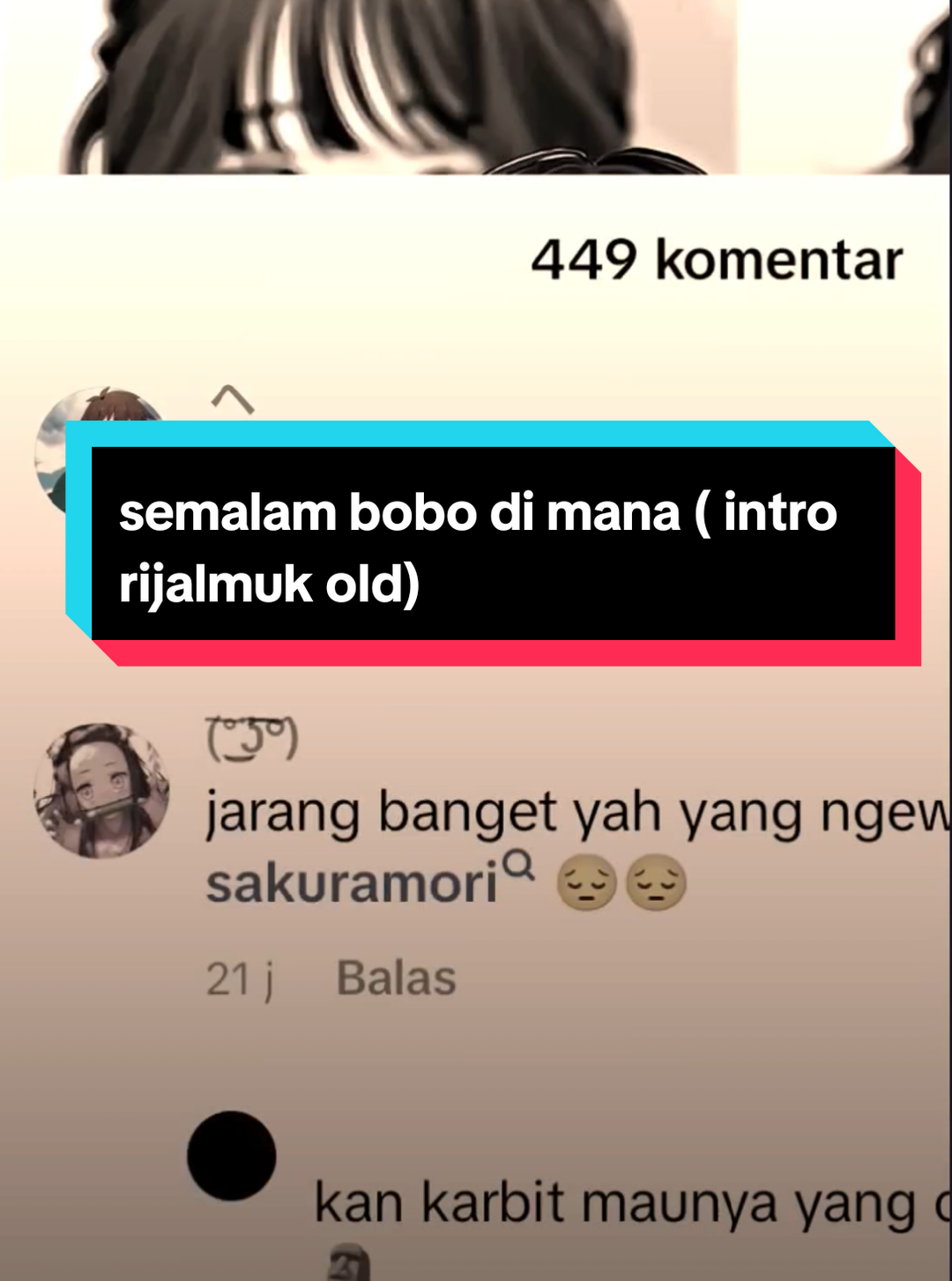 semalam bobo di mana , intro rijalmuk old 🗿 colab sama ( @lord.saurus_cihuy ) #edits #song #musik #lyric #liriklagukomentar 