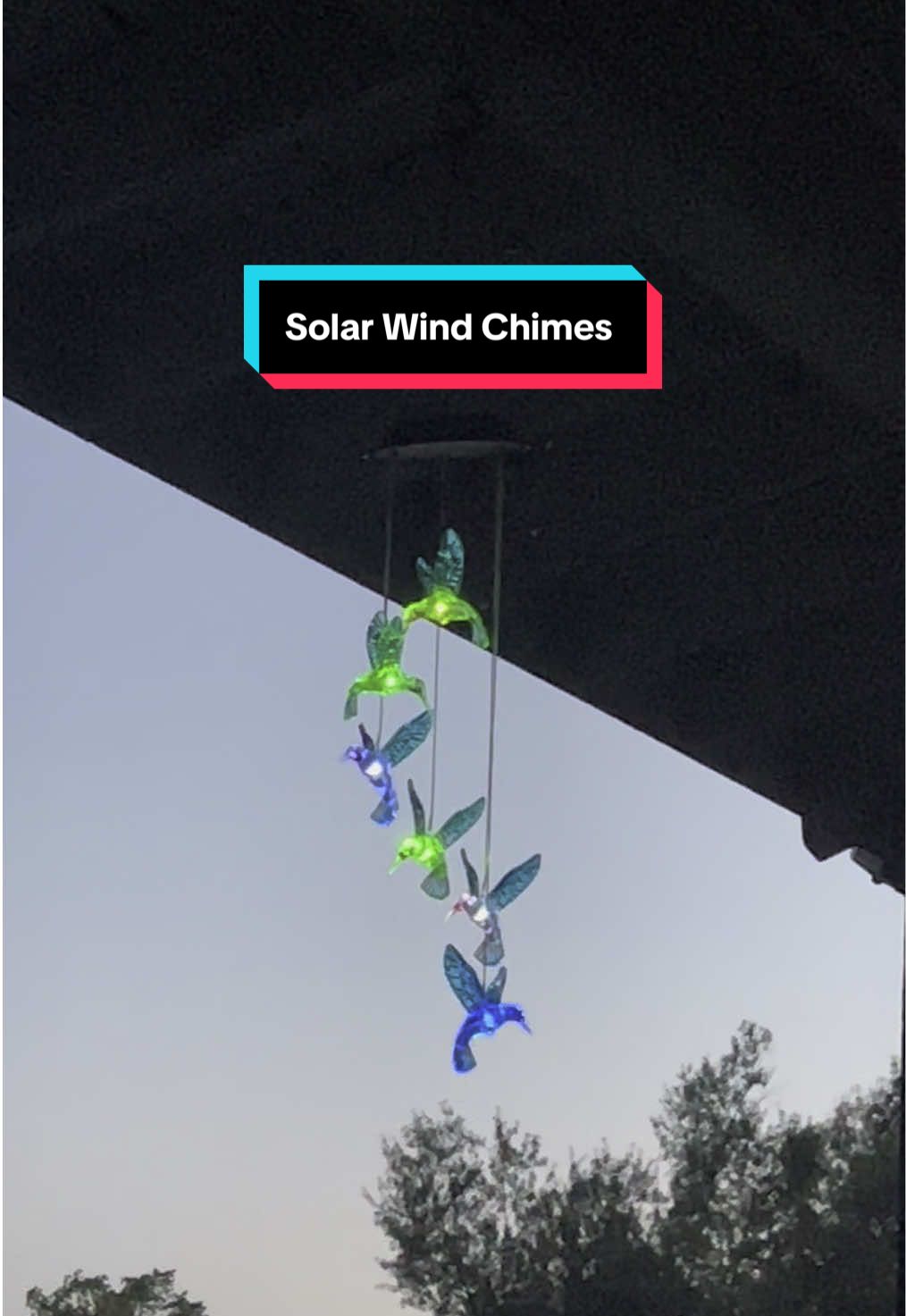Solar Wind Chimes #solarwindchimes #windchimes #outdoordecor #DealsForYouDays #TikTokShopBackToSchool 