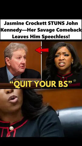 Jasmine Crockett STUNS John Kennedy—Her Savage Comeback Leaves Him Speechless! #drama #breakingnews #jasminecrockett 